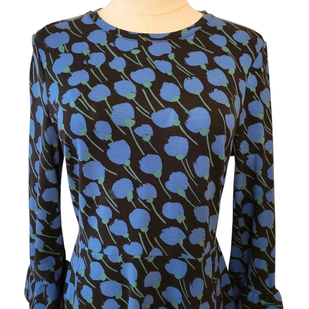 Kate Spade Poetic Floral Ponte Knit Dress Size Medium‎